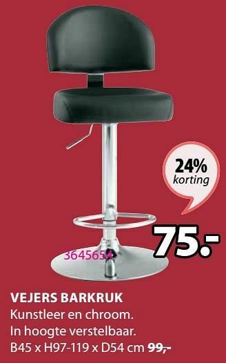 Jysk Vejers barkruk aanbieding