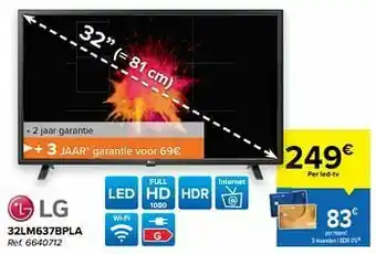 Carrefour Lg 32lm637bpla aanbieding