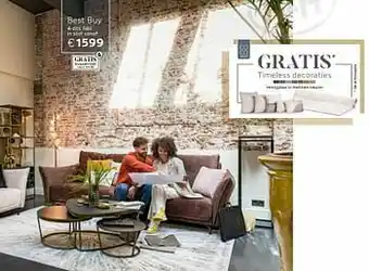 Henders & Hazel 4-zits albi in stof aanbieding