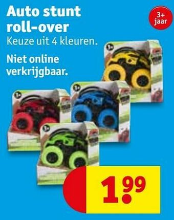 Kruidvat Auto stunt roll-over aanbieding