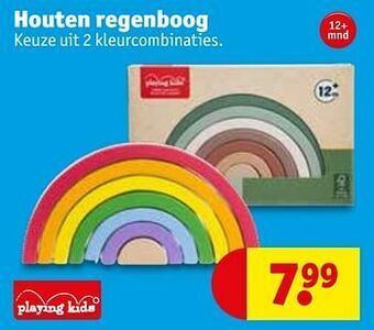 Kruidvat Houten regenboog aanbieding