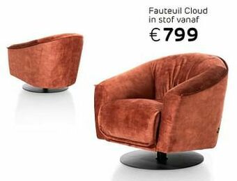 Henders & Hazel Fauteuil cloud in stof aanbieding