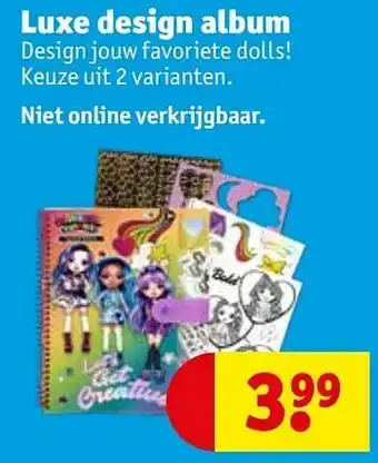 Kruidvat Luxe design album aanbieding