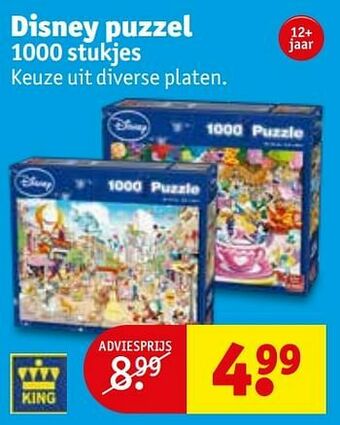 Kruidvat Disney puzzel aanbieding