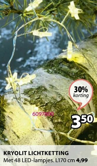 Jysk Kryolit lichtketting aanbieding