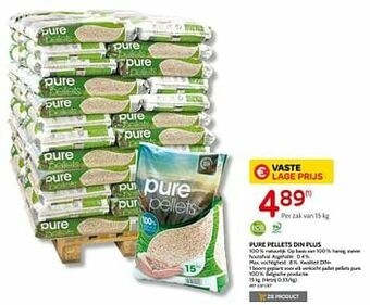 Brico Pure pellets din plus aanbieding