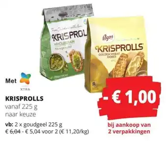 Spar Krisprolls aanbieding