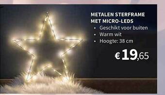 Horta Metalen Sterframe Met Micro-leds aanbieding