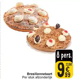 Cora Bresiliennetaart aanbieding