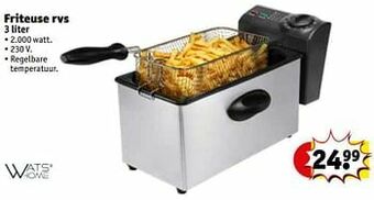 Kruidvat Watshome friteuse rvs aanbieding