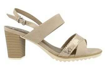 Berca Shoes Marco Tozzi Sandaal Dames Trend Dierenprint - Beige aanbieding