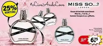 Kruidvat Miss so...? secret crush eau de parfum aanbieding