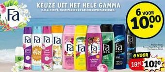Kruidvat Douchegel fa magic oil pink jasmine aanbieding