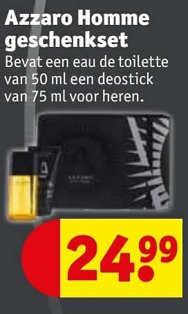 Kruidvat Azzaro homme geschenkset aanbieding