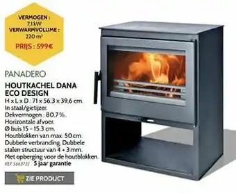 Brico Houtkachel dana eco design aanbieding