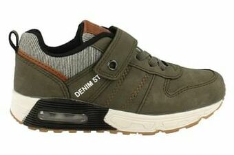 Berca Shoes Sprox Sneaker Laag Jongens Maat 28/39 Vegan - Kaki aanbieding