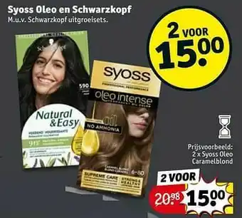 Kruidvat Syoss oleo caramelblond aanbieding
