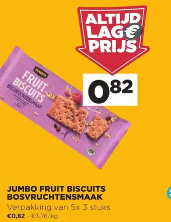 Jumbo Fruit biscuits bosvruchtensmaak aanbieding