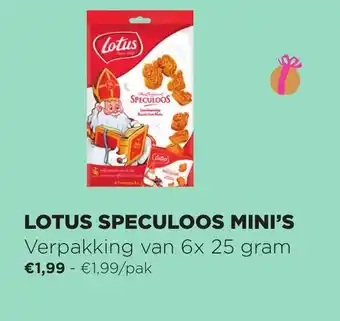 Jumbo Lotus speculoos mini's 6x25 gram aanbieding