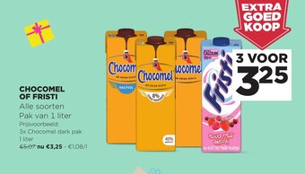 Jumbo Chocomel of fristi 1 liter aanbieding