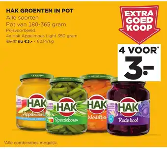 Jumbo Hak groenten in pot 180-365 gram aanbieding