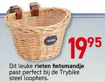 Dit leuke rieten fietsmandje