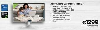 CompuDeals Acer aspire c27 intel i7-1165g7 aanbieding