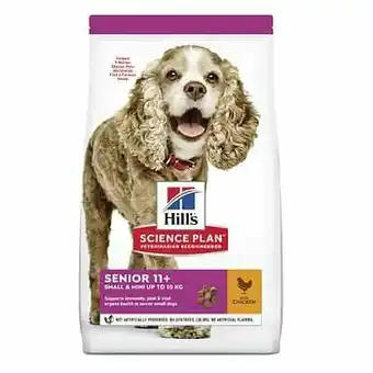 Zooplus 1,5kg Senior 11+ Small & Mini met Kip Hill’s Science Plan Hondenvoer aanbieding
