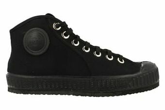 Berca Shoes 0051-Original Sneaker Hoog Anton Dakwerker Sneaker - Zwart aanbieding