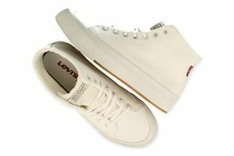 Berca Shoes Levi’s Sneaker Hoog Dames/meisjes Maat 36/40 Summit Mid - Wit aanbieding