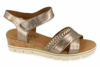 Berca Shoes Caprice Sandaal Dames Ortho Extra Breed G - Rosegold aanbieding