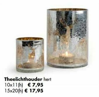 Theelichthouder hert