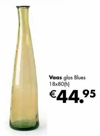 Multi bazar Vaas glas blues aanbieding