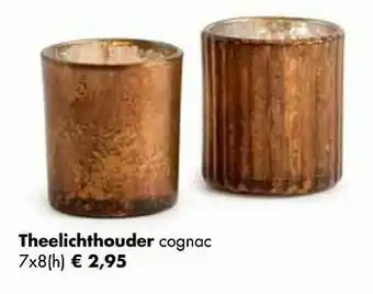 Multi bazar Theelichthouder cognac aanbieding