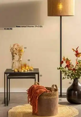 Multi bazar Vaas metaal maarten aanbieding