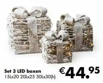Multi bazar Set 3 led boxen aanbieding