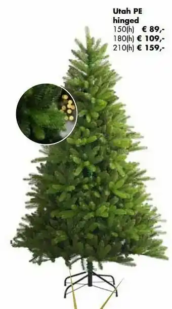 Kerstboom utah pe hinged