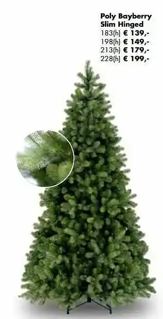 Multi bazar Kerstboom poly bayberry slim hinged aanbieding