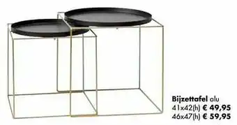 Multi bazar Bijzettafel alu aanbieding