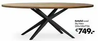 Eettafel ovaal sky natur