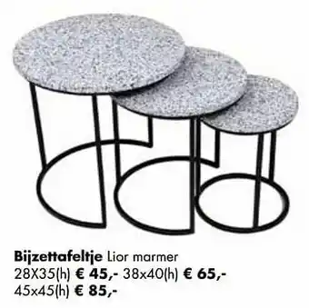 Multi bazar Bijzettafeltje lior marmer aanbieding
