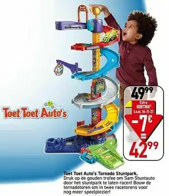 Toet toet auto’s tornado stuntpark