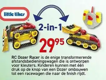 Rc dozer racer is de enige transformerende