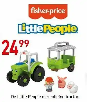 De little people dierenliefde tractor