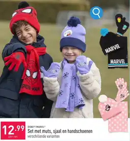 ALDI Disney / Marvel Set met muts, sjaal en handschoenen aanbieding