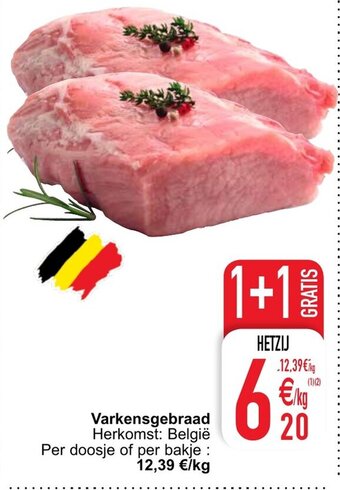 Cora Varkensgebraad aanbieding