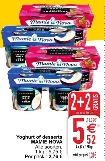 Yoghurt of desserts