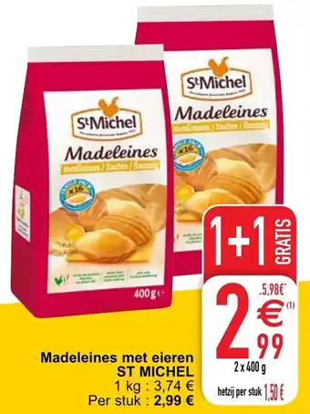Cora Madeleines met eieren aanbieding