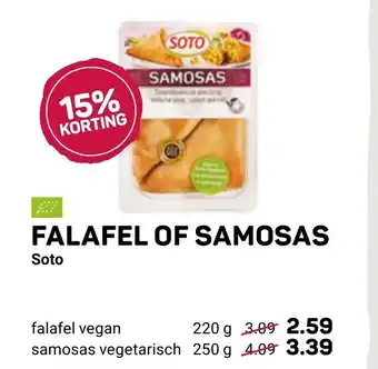 Ekoplaza Falafel of Samosas aanbieding