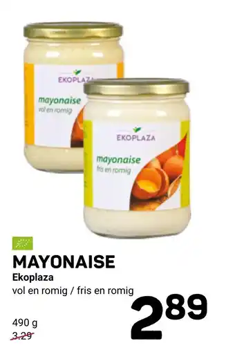 Ekoplaza Mayonaise Ekoplaza 490g aanbieding